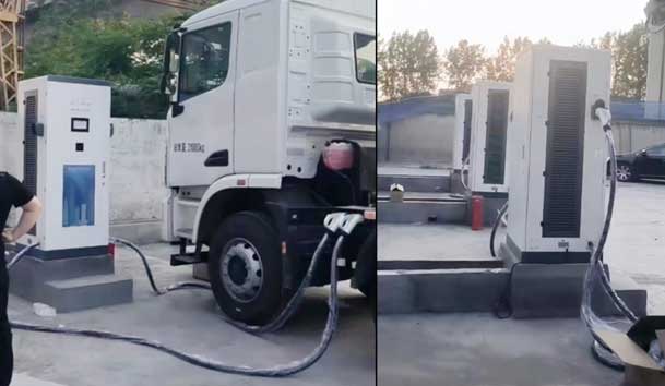 【重卡电动先锋】37000cm威尼斯300-400kW重卡充电桩：亮点与应用典范(图7)